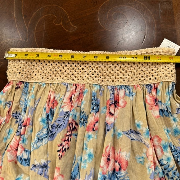 LIVING DOLL|mini boho festival flower lightweight flowy summer skirt|Size XL NWT - Picture 7 of 8